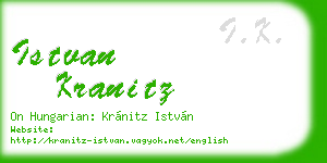 istvan kranitz business card
